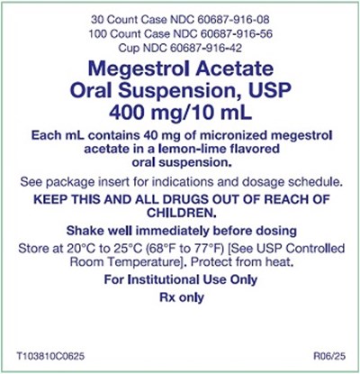 400 mg 10 mL Megestrol Acetate Oral Suspension Tray Label.jpg (400 mg 10 mL Megestrol Acetate Oral Suspension Tray Label)